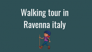 Walking tour in Ravenna italy